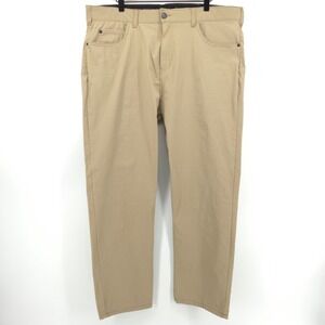 Denali Mens Performance Pants 40x30 Khaki Tan Stretch‎ Hiking Utility Chinos